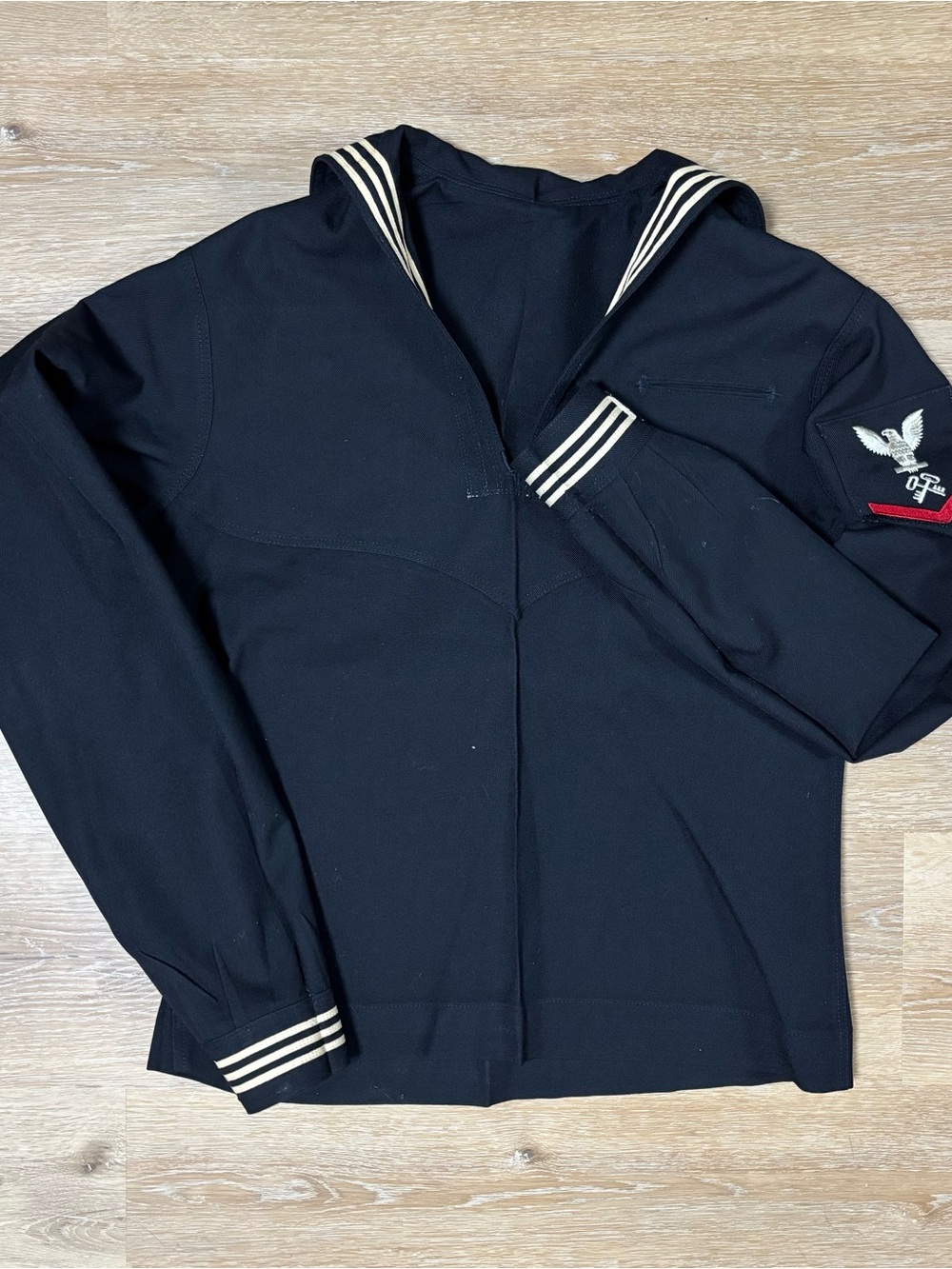 Vintage US NAVY Uniform Top Men's 16W Cracker Jack Sailor 100% Wool Jacket Naval